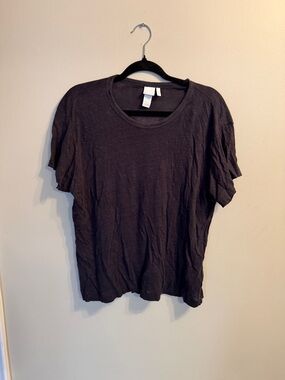 H&M Black Short Sleeve Crewneck Tee